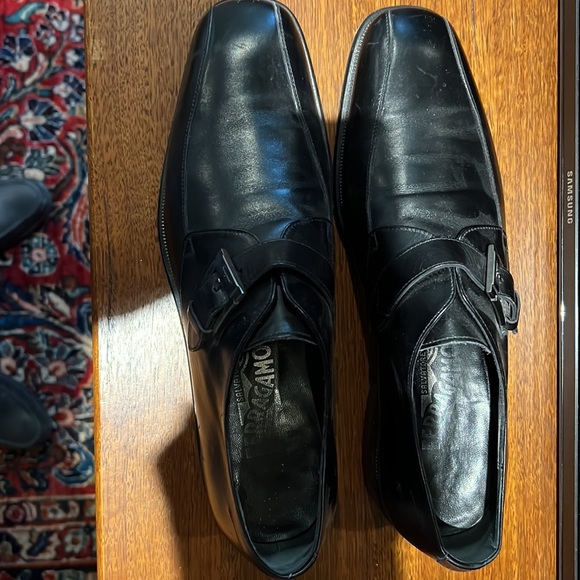 Men’s Ferragamo loafers size 8D preowned black - Picture 7 of 10